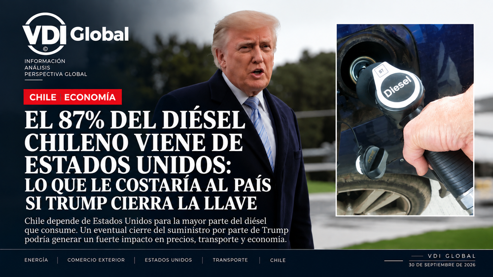 EL 87% DEL DIÉSEL CHILENO VIENE DE ESTADOS UNIDOS: LO QUE LE COSTARÍA AL PAÍS SI TRUMP CIERRA LA LLAVE post image