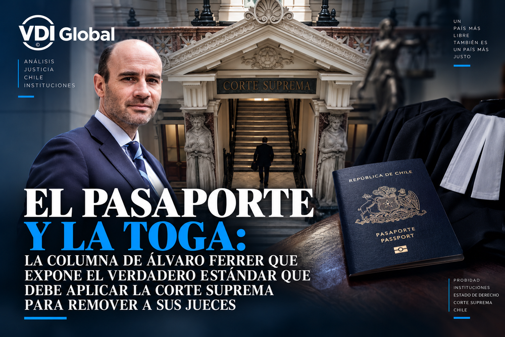EL PASAPORTE Y LA TOGA: LA COLUMNA DE ÁLVARO FERRER QUE EXPONE EL VERDADERO ESTÁNDAR QUE DEBE APLICAR LA CORTE SUPREMA PARA REMOVER A SUS JUECES post image