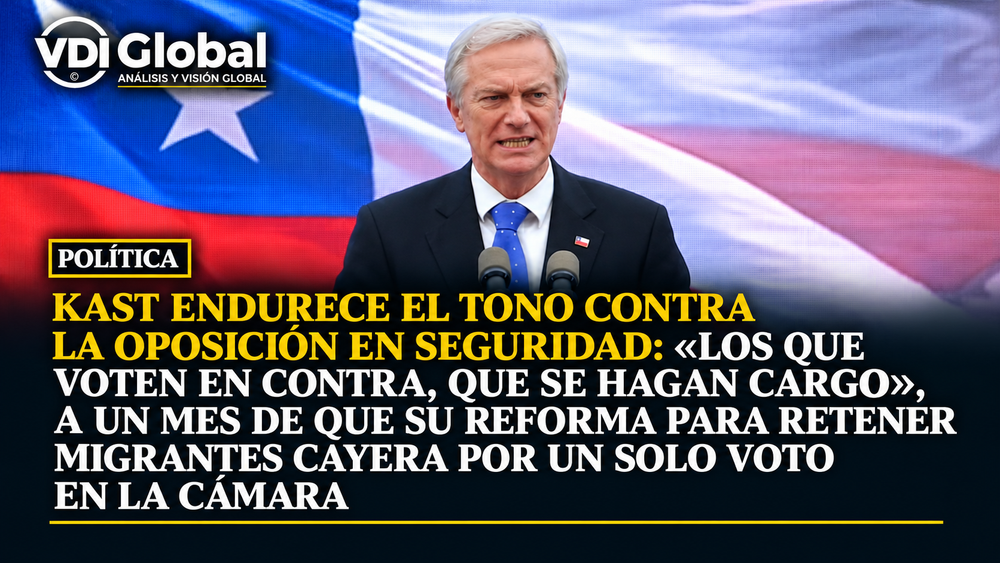 KAST ENDURECE EL TONO CONTRA LA OPOSICIÓN EN SEGURIDAD: «LOS QUE VOTEN EN CONTRA, QUE SE HAGAN CARGO», A UN MES DE QUE SU REFORMA PARA RETENER MIGRANTES CAYERA POR UN SOLO VOTO EN LA CÁMARA post image