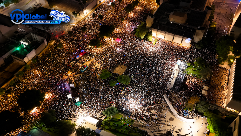 MILES DE ISRAELÍES SE CONCENTRAN EN TEL AVIV, A TRES DÍAS DE LAS ELECCIONES, PARA EXIGIR UNA COMISIÓN ESTATAL QUE INVESTIGUE EL 7 DE OCTUBRE post image