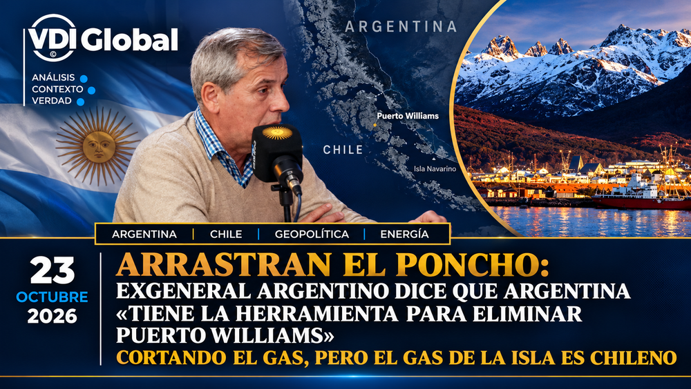 "ARRASTRAN EL PONCHO": EXGENERAL ARGENTINO DICE QUE ARGENTINA «TIENE LA HERRAMIENTA PARA ELIMINAR PUERTO WILLIAMS» CORTANDO EL GAS, PERO EL GAS DE LA ISLA ES CHILENO post image