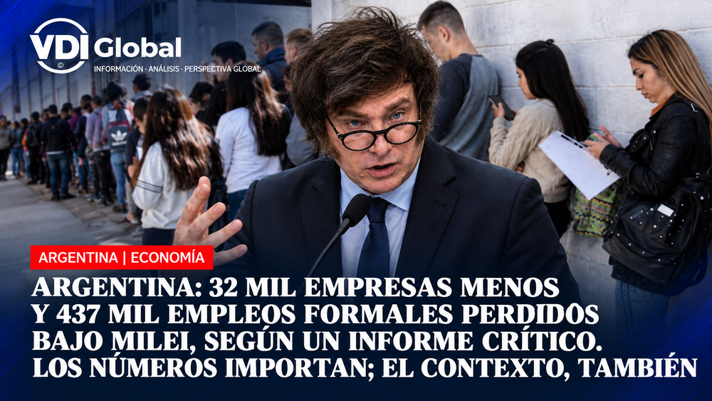 ARGENTINA: 32 MIL EMPRESAS MENOS Y 437 MIL EMPLEOS FORMALES PERDIDOS BAJO MILEI, SEGÚN UN INFORME CRÍTICO. LOS NÚMEROS IMPORTAN; EL CONTEXTO, TAMBIÉN post image