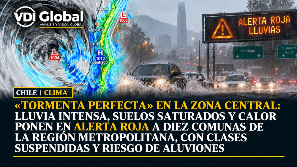 «TORMENTA PERFECTA» EN LA ZONA CENTRAL: LLUVIA INTENSA, SUELOS SATURADOS Y CALOR PONEN EN ALERTA ROJA A DIEZ COMUNAS DE LA REGIÓN METROPOLITANA, CON CLASES SUSPENDIDAS Y RIESGO DE ALUVIONES post image