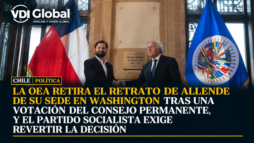 LA OEA RETIRA EL RETRATO DE ALLENDE DE SU SEDE EN WASHINGTON TRAS UNA VOTACIÓN DEL CONSEJO PERMANENTE, Y EL PARTIDO SOCIALISTA EXIGE REVERTIR LA DECISIÓN post image