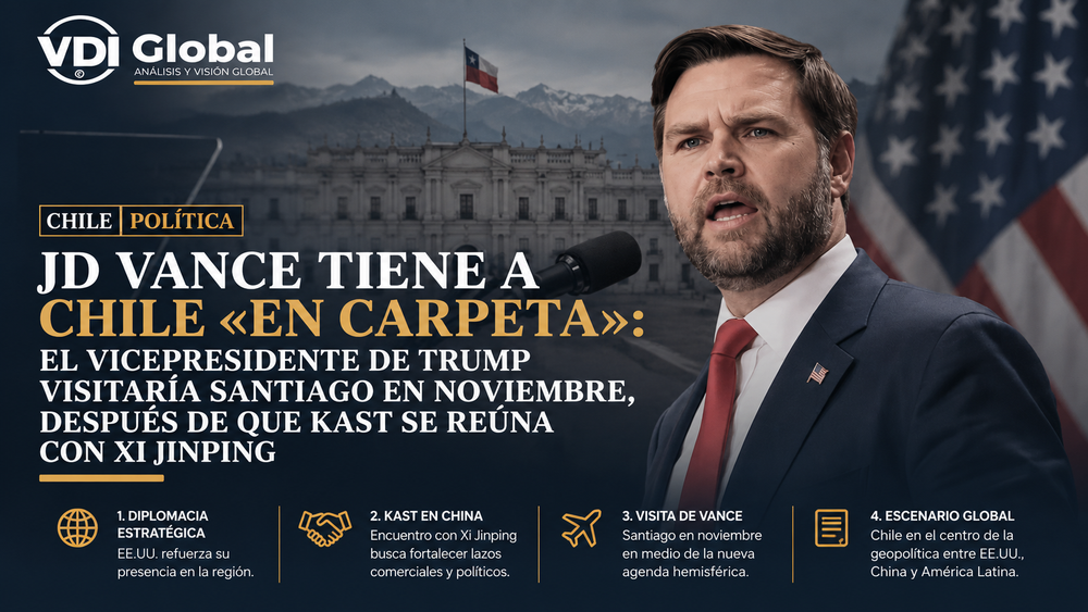 JD VANCE TIENE A CHILE «EN CARPETA»: EL VICEPRESIDENTE DE TRUMP VISITARÍA SANTIAGO EN NOVIEMBRE, DESPUÉS DE QUE KAST SE REÚNA CON XI JINPING post image