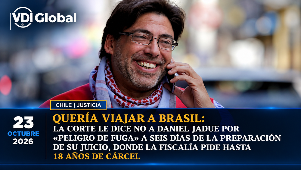 QUERÍA VIAJAR A BRASIL: LA CORTE LE DICE NO A DANIEL JADUE POR «PELIGRO DE FUGA» A SEIS DÍAS DE LA PREPARACIÓN DE SU JUICIO, DONDE LA FISCALÍA PIDE HASTA 18 AÑOS DE CÁRCEL post image