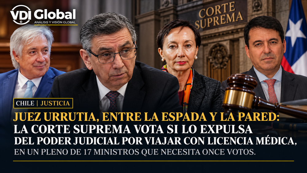 JUEZ URRUTIA, ENTRE LA ESPADA Y LA PARED: LA CORTE SUPREMA VOTA SI LO EXPULSA DEL PODER JUDICIAL POR VIAJAR CON LICENCIA MÉDICA, EN UN PLENO DE 17 MINISTROS QUE NECESITA ONCE VOTOS post image