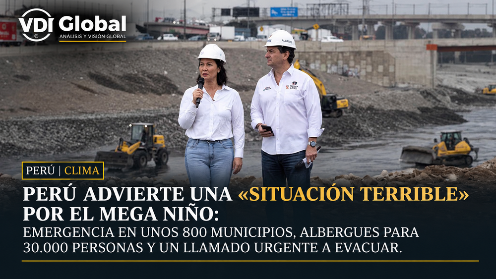PERÚ ADVIERTE UNA «SITUACIÓN TERRIBLE» POR EL MEGA NIÑO: EMERGENCIA EN UNOS 800 MUNICIPIOS, ALBERGUES PARA 30.000 PERSONAS Y UN LLAMADO URGENTE A EVACUAR post image