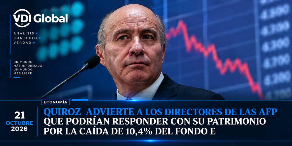 QUIROZ ADVIERTE A LOS DIRECTORES DE LAS AFP QUE PODRÍAN RESPONDER CON SU PATRIMONIO POR LA CAÍDA DE 10,4% DEL FONDO E post image