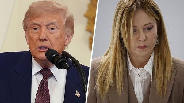 UN DÉSPOTA ARROGANTE: TRUMP DICE QUE MELONI LE "SUPLICÓ" UNA FOTO Y QUE LE DIO "PENA", ITALIA RESPONDE CANCELANDO UNA VISITA DE ESTADO Y LA PROPIA PRIMERA MINISTRA LE RECUERDA QUE NUNCA TIENE ESA DUREZA CON LOS ENEMIGOS DE OCCIDENTE post image
