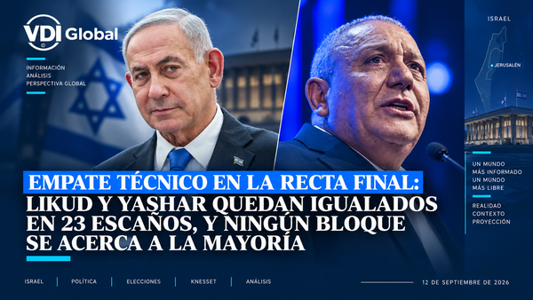 EMPATE TÉCNICO EN LA RECTA FINAL: LIKUD Y YASHAR QUEDAN IGUALADOS EN 23 ESCAÑOS, Y NINGÚN BLOQUE SE ACERCA A LA MAYORÍA post image