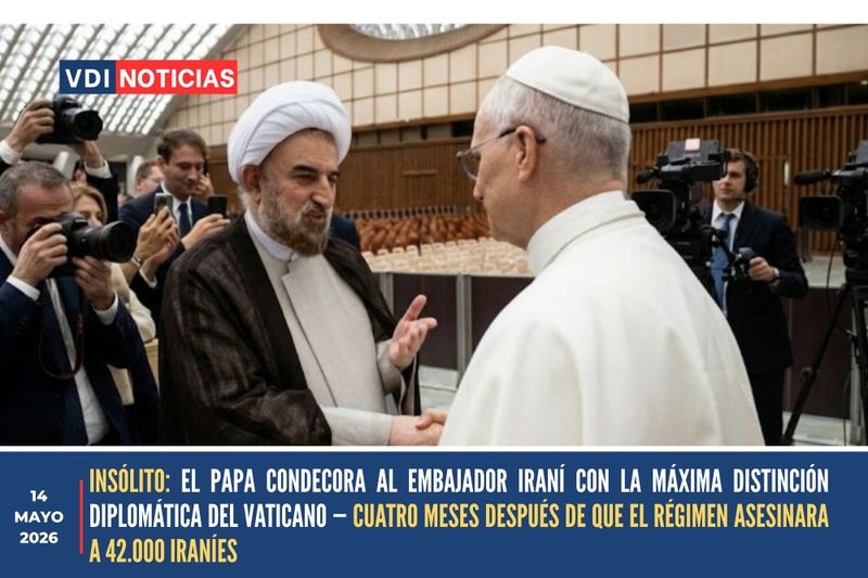 INSÓLITO: EL PAPA CONDECORA AL EMBAJADOR IRANÍ CON LA MÁXIMA DISTINCIÓN DIPLOMÁTICA DEL VATICANO — CUATRO MESES DESPUÉS DE QUE EL RÉGIMEN ASESINARA A 42.000 IRANÍES post image