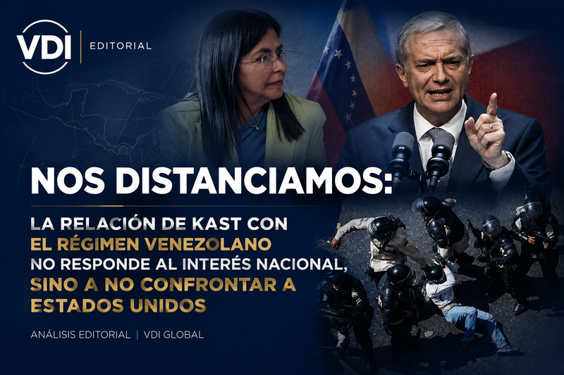 NOS DISTANCIAMOS: LA RELACIÓN DE KAST CON EL RÉGIMEN VENEZOLANO NO RESPONDE AL INTERÉS NACIONAL, SINO A NO CONFRONTAR A ESTADOS UNIDOS post image
