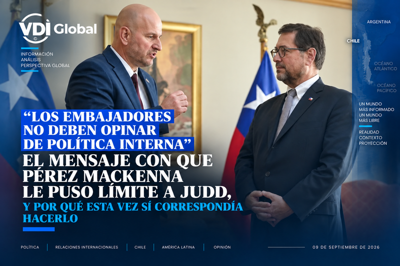 "LOS EMBAJADORES NO DEBEN OPINAR DE POLÍTICA INTERNA": EL MENSAJE CON QUE PÉREZ MACKENNA LE PUSO LÍMITE A JUDD, Y POR QUÉ ESTA VEZ SÍ CORRESPONDÍA HACERLO post image