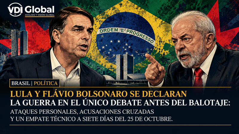 LULA Y FLÁVIO BOLSONARO SE DECLARAN LA GUERRA EN EL ÚNICO DEBATE ANTES DEL BALOTAJE: ATAQUES PERSONALES, ACUSACIONES CRUZADAS Y UN EMPATE TÉCNICO A SIETE DÍAS DEL 25 DE OCTUBRE post image