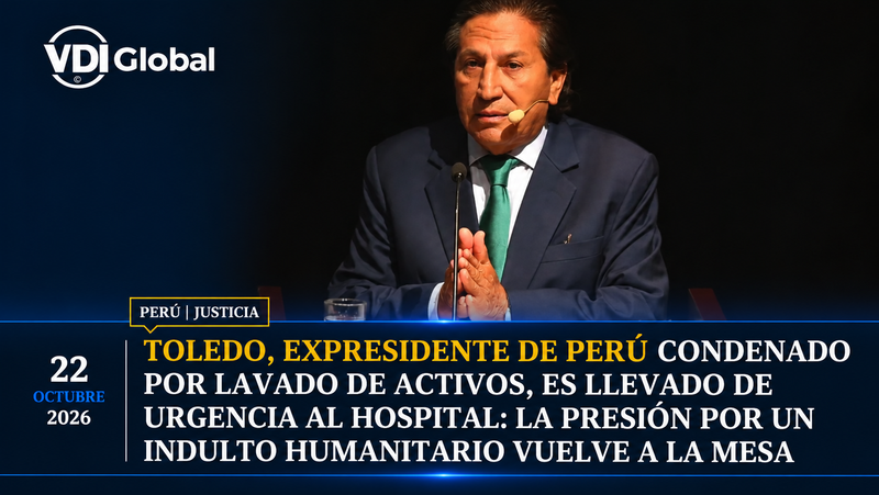 TOLEDO, EXPRESIDENTE DE PERÚ CONDENADO POR LAVADO DE ACTIVOS, ES LLEVADO DE URGENCIA AL HOSPITAL: LA PRESIÓN POR UN INDULTO HUMANITARIO VUELVE A LA MESA post image