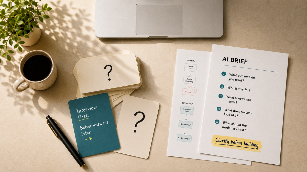 I Started Asking AI to Ask Me Questions, and the Work Got Easier