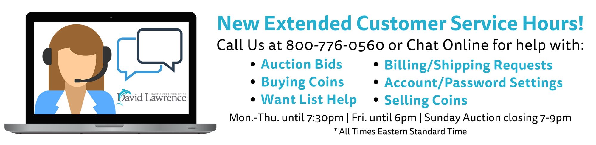 DLRC Extends Customer Service Hours