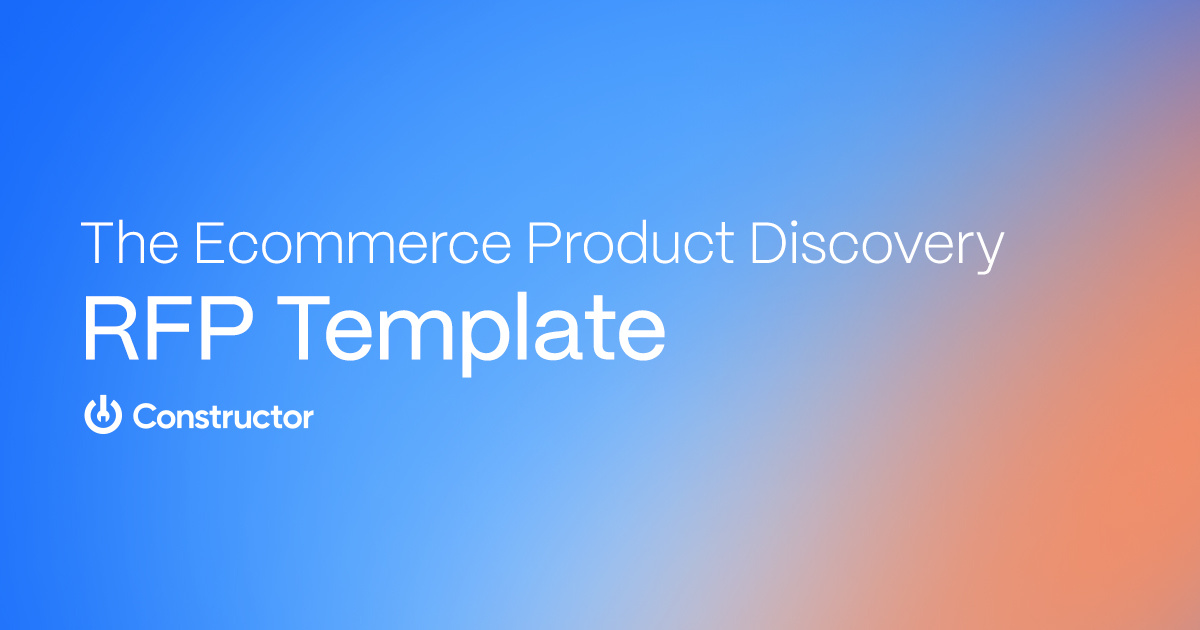The Ecommerce Search & Product Discovery RFP Template