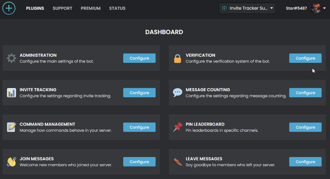 Invite Bot Dashboard