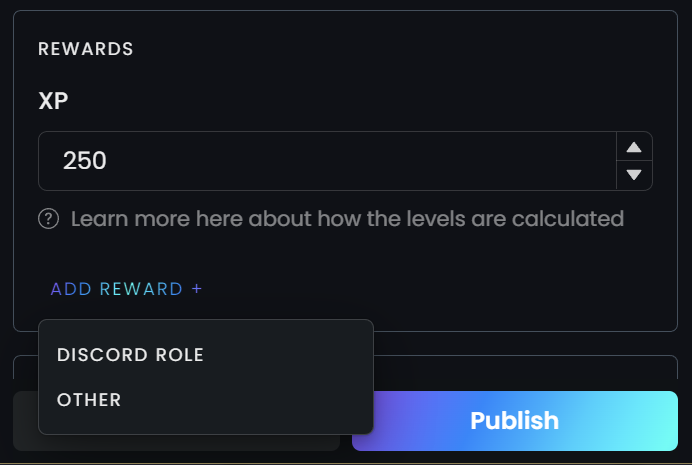 Reward tool on Zealy
