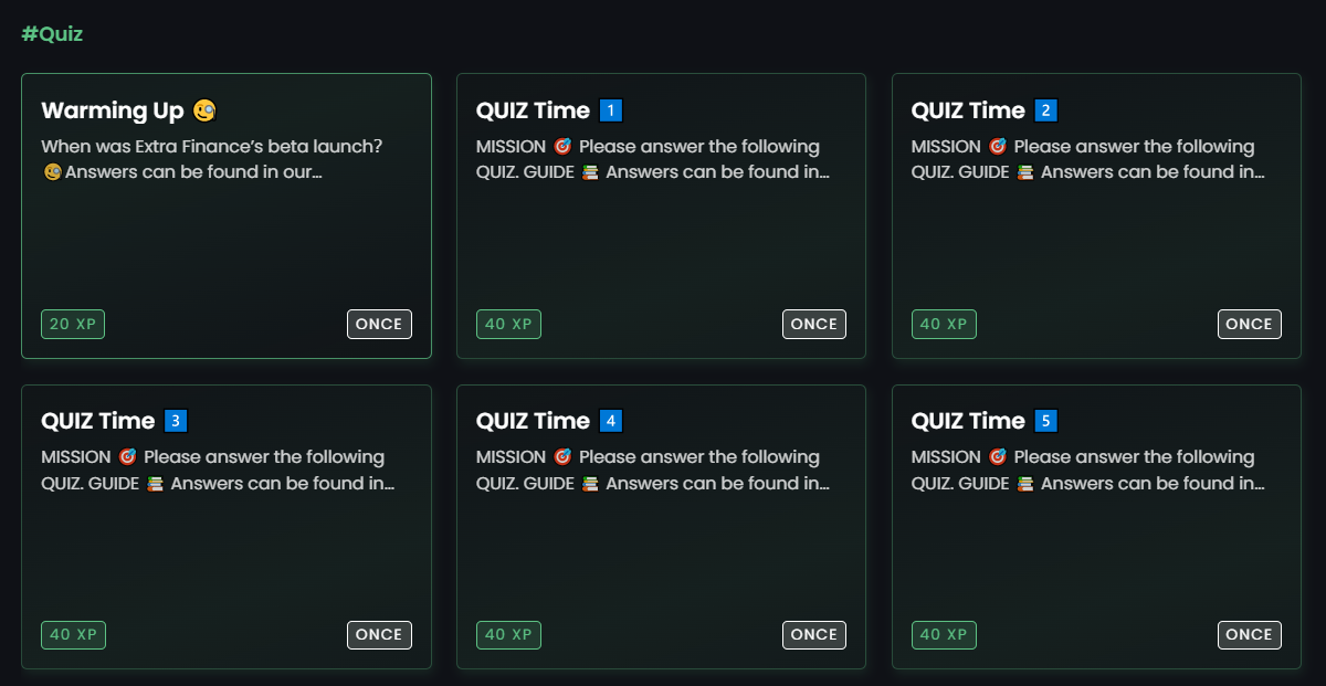 Extra Finance on Zealy