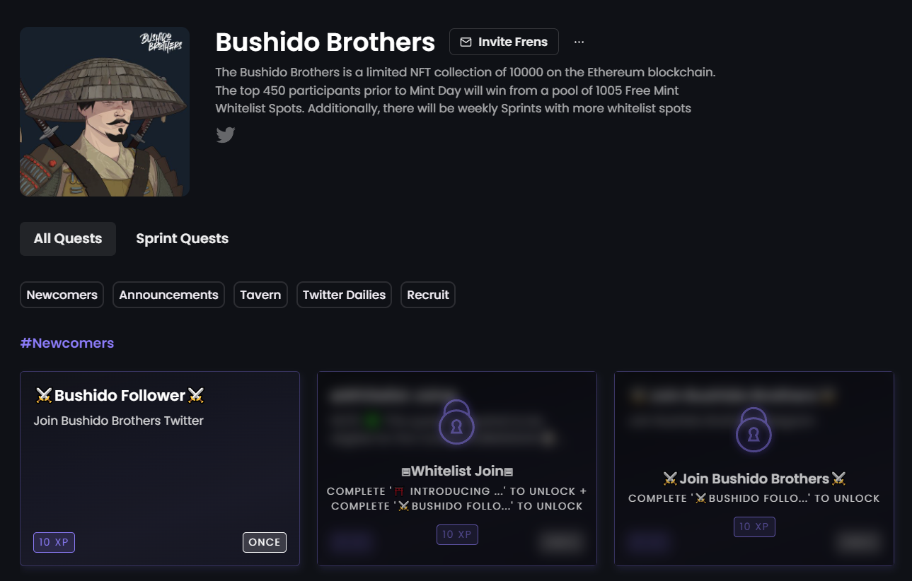 Bushido Brothers on Zealy