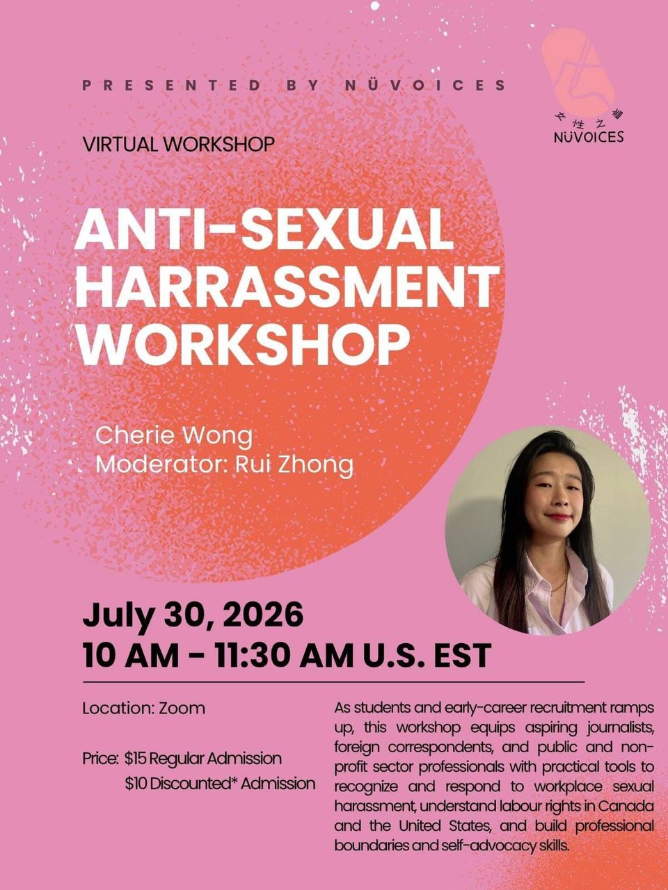 Anti-Sexual Harassment Workshop with NüVoices