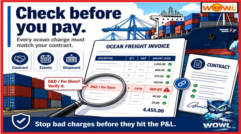 Are your ocean freight bills correct?