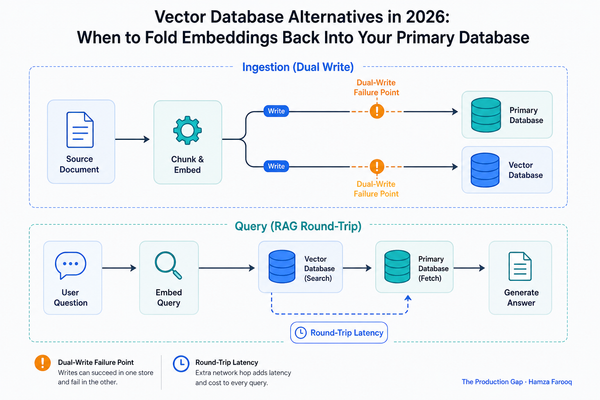 Vector Database Alternatives in 2026: When to Fold Embeddings Back Into Your Primary Database