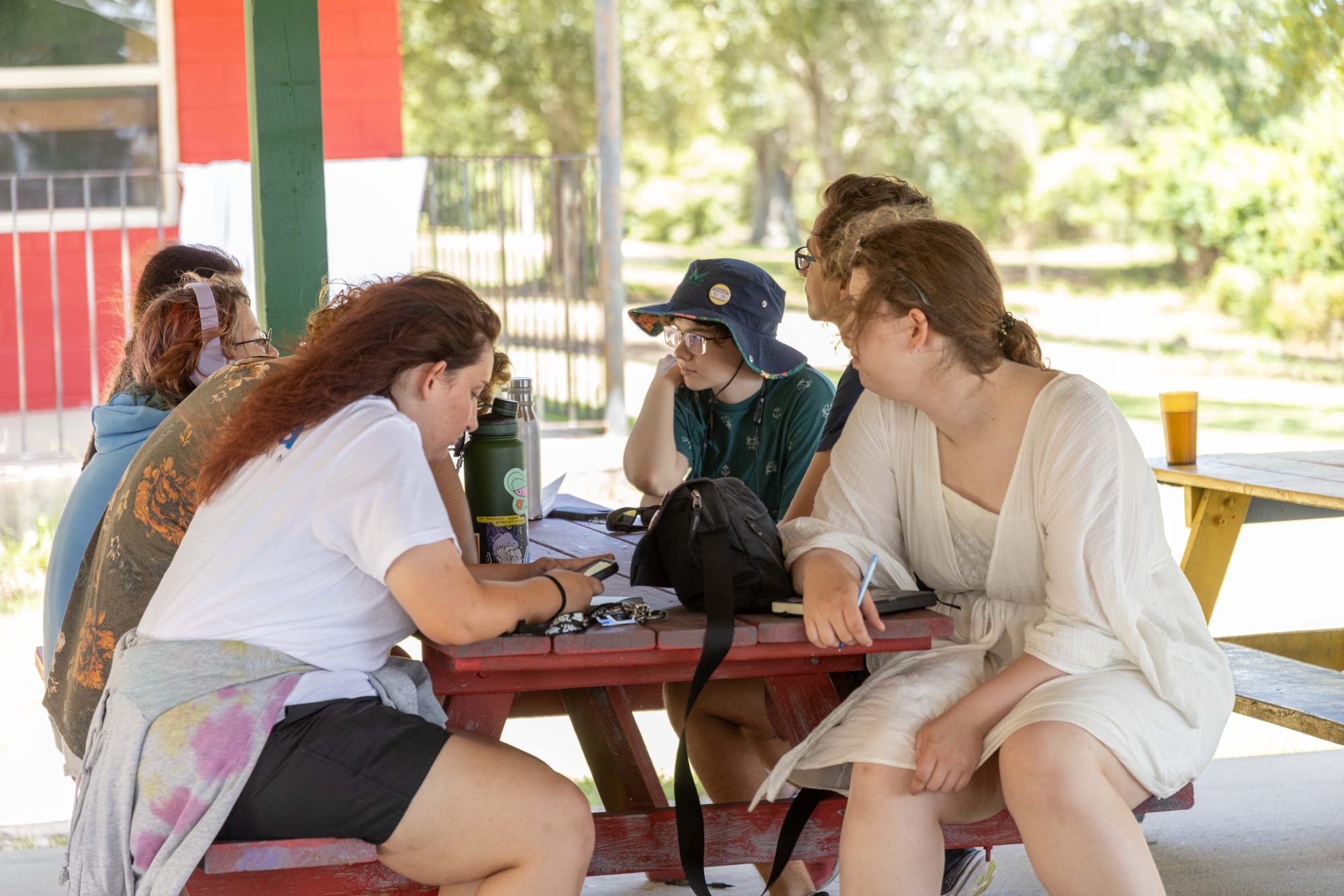 participants doing research outside
