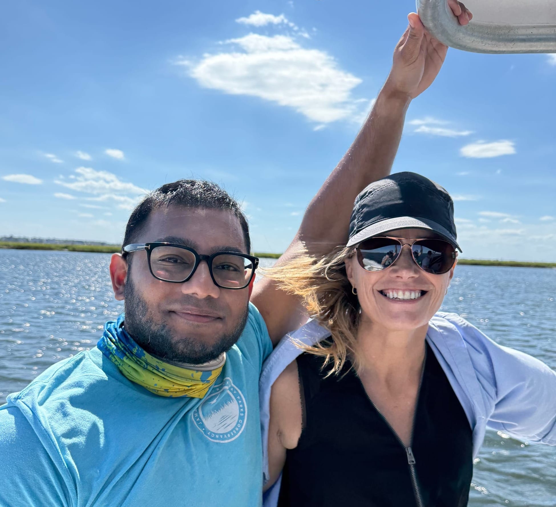 people on a boat on the water