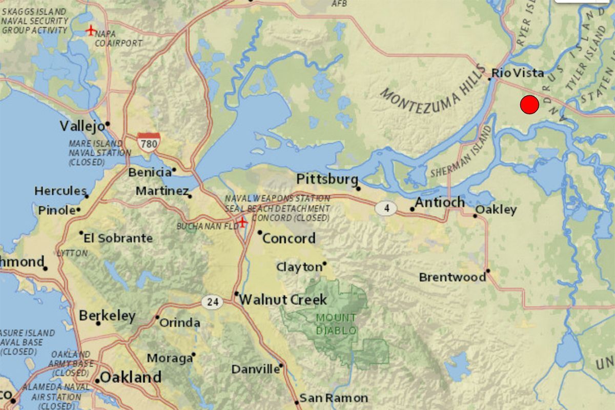 Magnitude 4.2 earthquake near Isleton felt in Berkeley