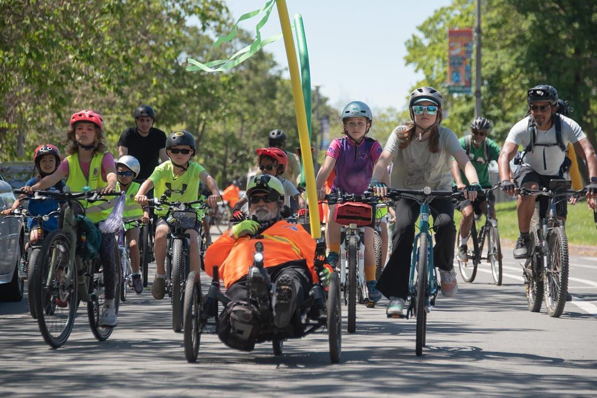 Coming up: Kidical Mass ride, pop-up bikeway, Bike Month