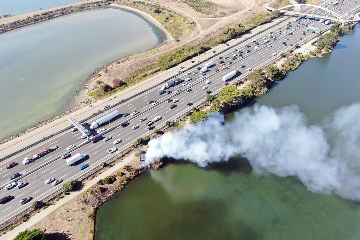 Another brush fire breaks out at Aquatic Park in Berkeley