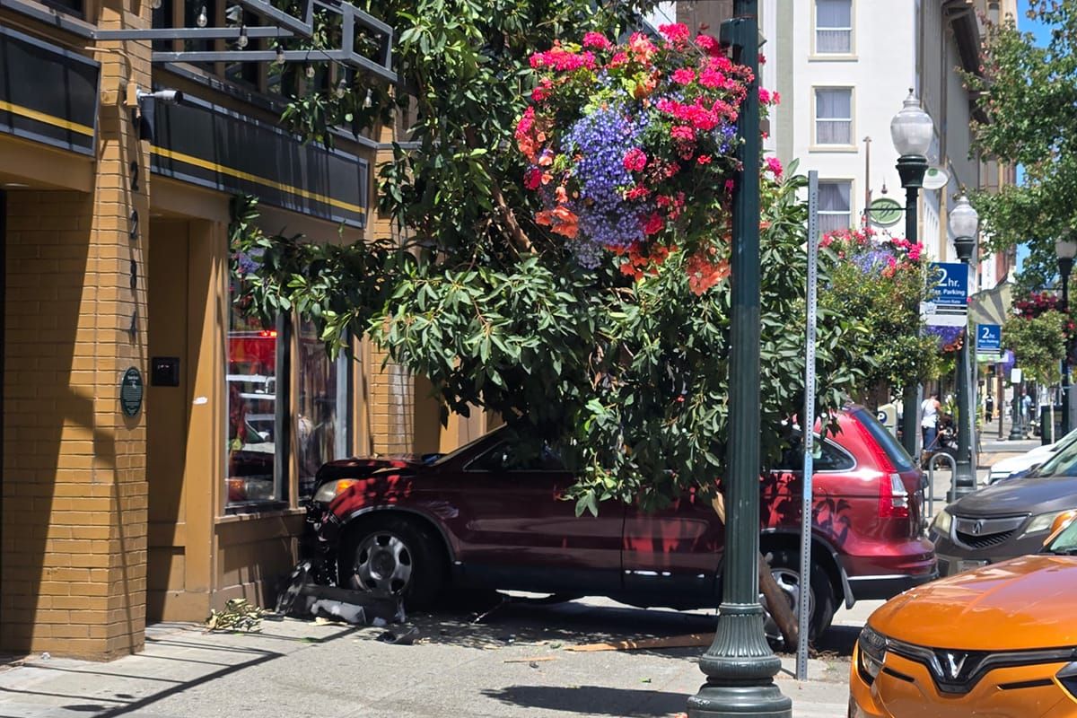 Driver strikes tree, hits downtown Berkeley building