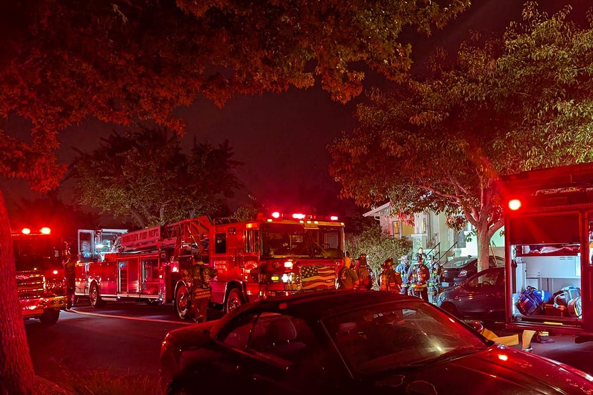 Berkeley woman taken to hospital after house fire