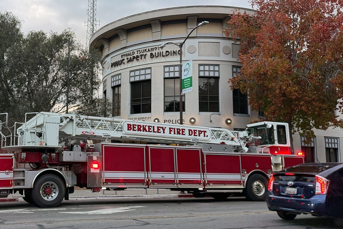 Police station evacuated after fire; Berkeley 911 calls rerouted