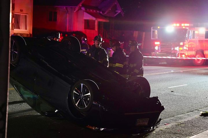 Rollover car crash knocks out power to thousands in Berkeley