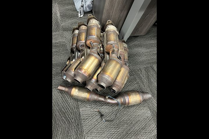 Catalytic converter cache seized after Elmwood chase