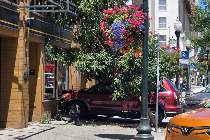 Driver strikes tree, hits downtown Berkeley building