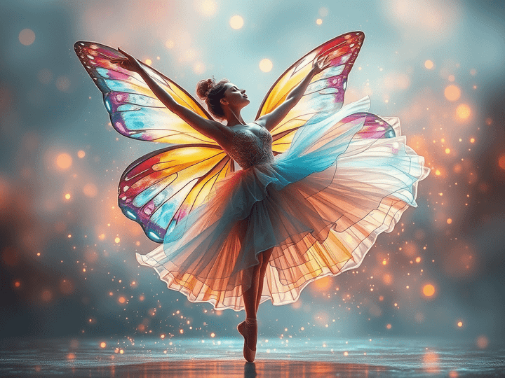 A bailarina-borboleta
