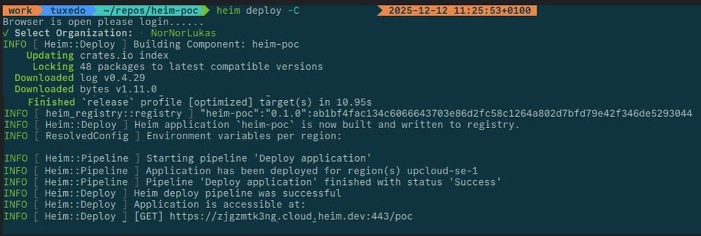 Deploy an MVP with a single command.
