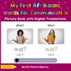 My First Afrikaans Words for Communication Picture Book