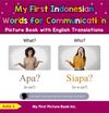 My First Indonesian Words for Communication Picture Book