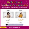 My First Czech Words for Communication Picture Book