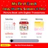 My First Czech Days, Months, Seasons & Time Picture Book