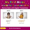 My First Malay Words for Communication Picture Book