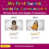 My First Swahili Words for Communication Picture Book