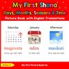 My First Shona Days, Months, Seasons & Time Picture Book